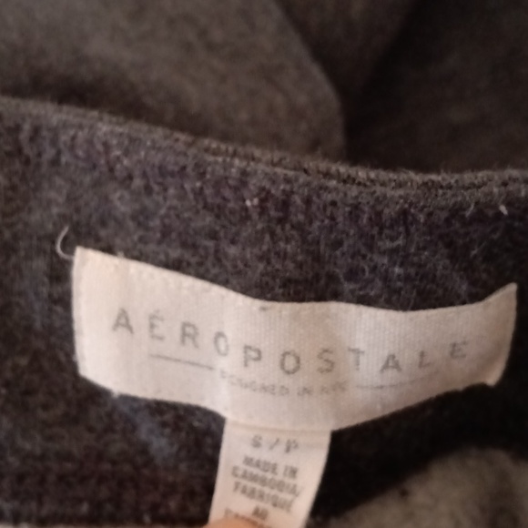Comfy cozy thick Gray aeropostale womens small drawstring swestpants - Picture 4 of 4